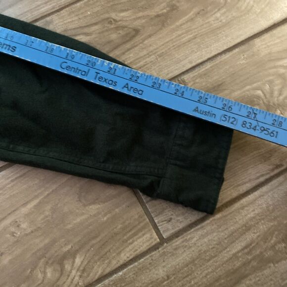 Eddie Bauer Long Sleeve Shirt Knit Army Green baumwolle Forest Hiking Outdoors - Picture 5 of 7